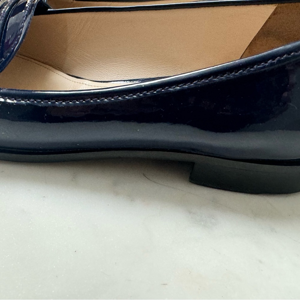 Prada Blue Patent Loafers - Picture 9 of 11